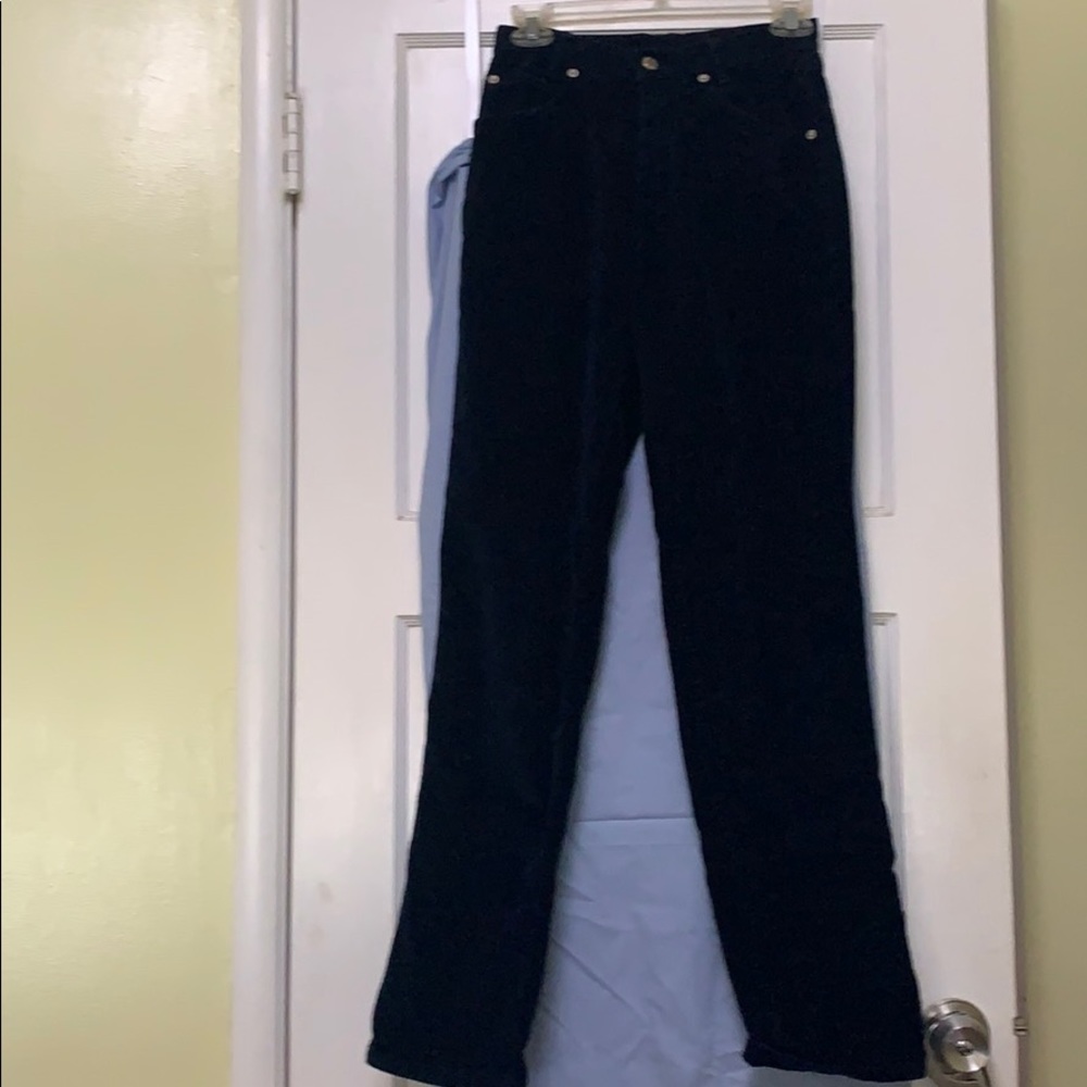 Burberry Corduroy Navy Blue Pant